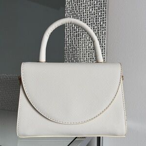 Revolve Olga Berg Sasha Top Handle Bag in White
